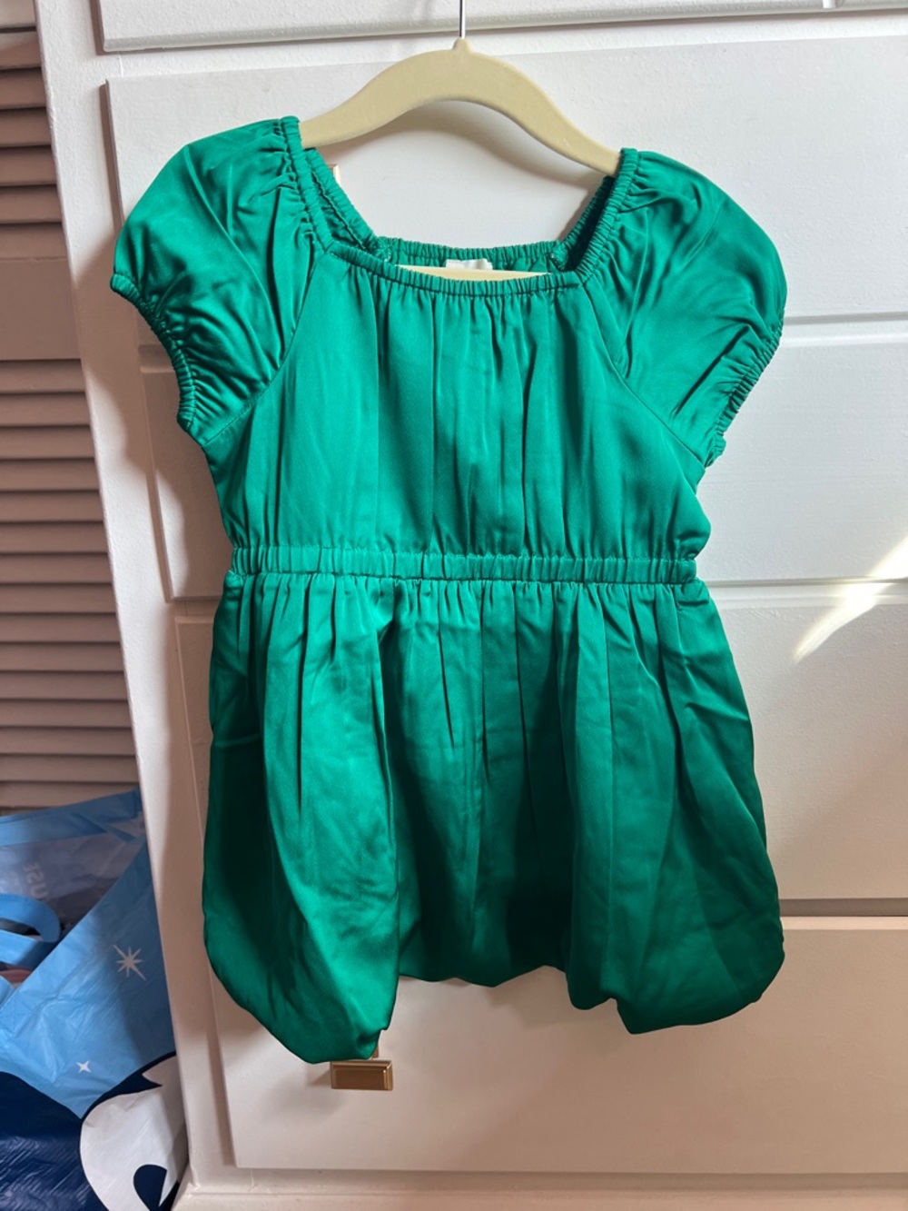 Emerald Crewcut bubble dress